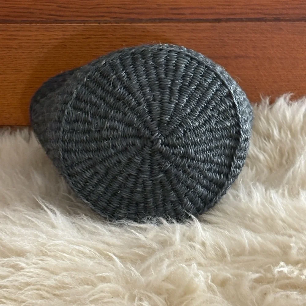 Ethnic Blue Handwoven in Kenya Sisal Basket